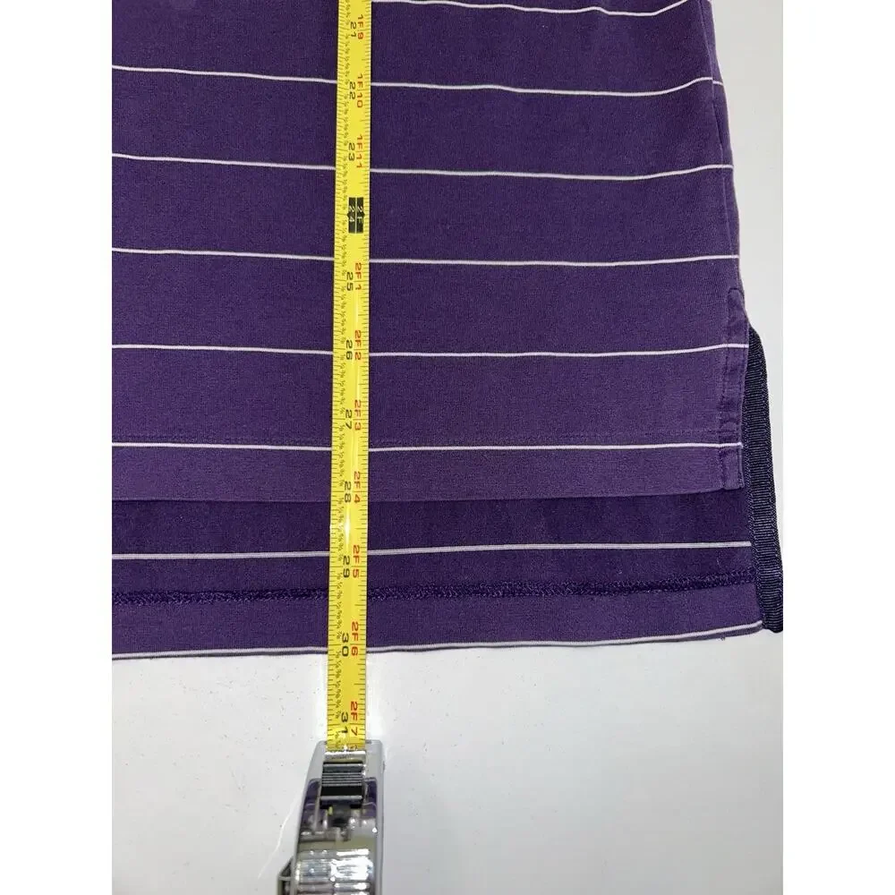 Polo Golf Ralph Lauren Polo Shirt Men's Medium Purple & White Striped Size M